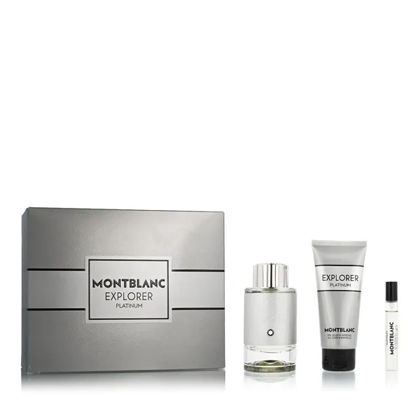 Мужской парфюмерный набор Montblanc Explorer Platinum EDP 3 Предметы