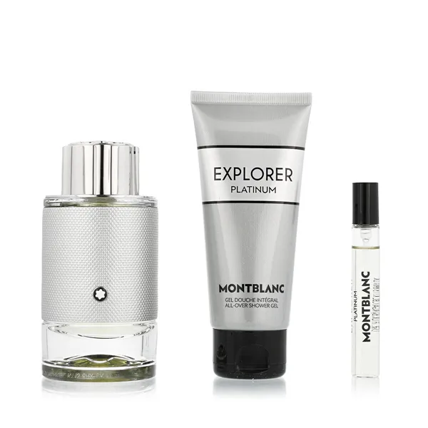 Мужской парфюмерный набор Montblanc Explorer Platinum EDP 3 Предметы