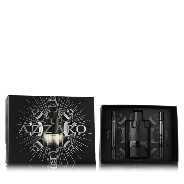 Мужской парфюмерный набор Azzaro The Most Wanted Intense EDT 3 Предметы