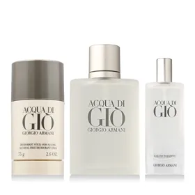 Men's Perfume Set Giorgio Armani Acqua Di Gio 3 Pieces