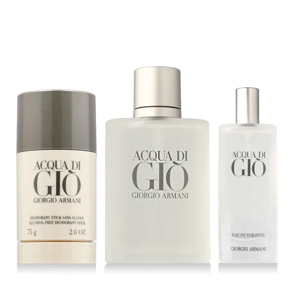 Мужской парфюмерный набор Giorgio Armani Acqua Di Gio 3 Предметы