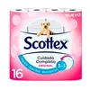 Toilet Roll Scottex Original White 16 Pieces (6 Units)