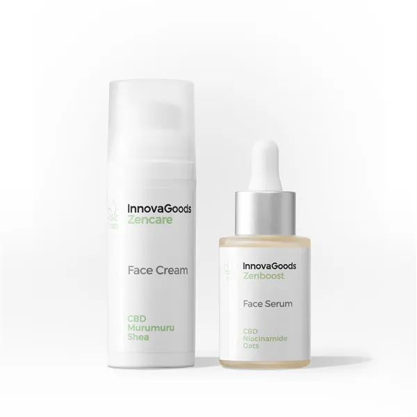 Двойной набор для увлажнения кожи лица CBD InnovaGoods