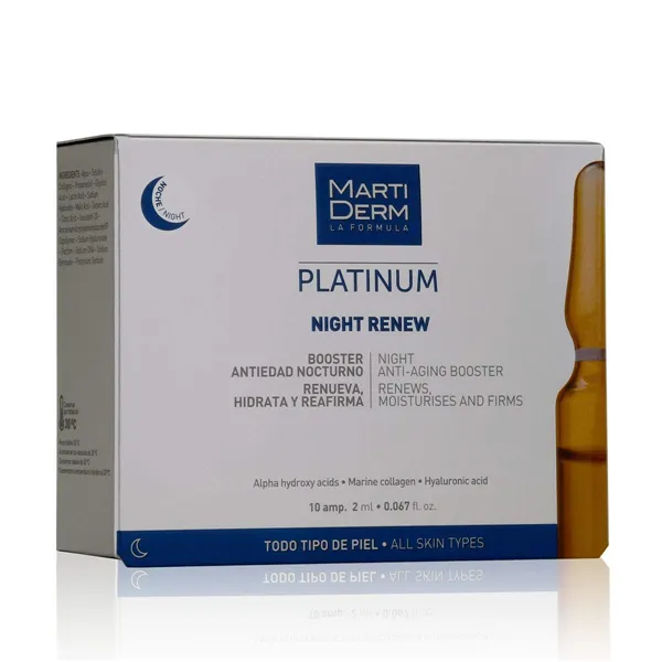 Ampulės Martiderm Platinum Night Renew