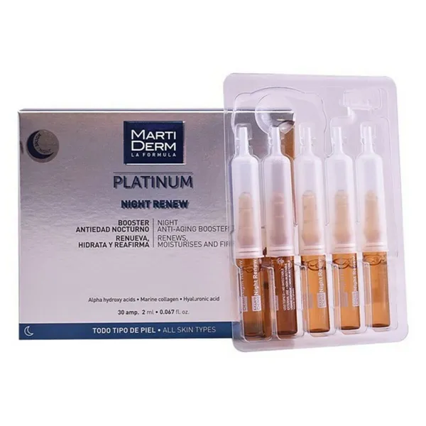 Ampulės Martiderm Platinum Night Renew
