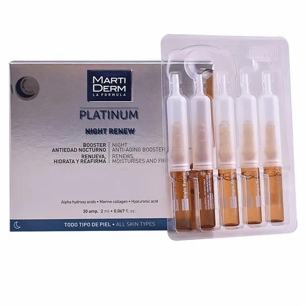 Ampulės Martiderm Platinum Night Renew
