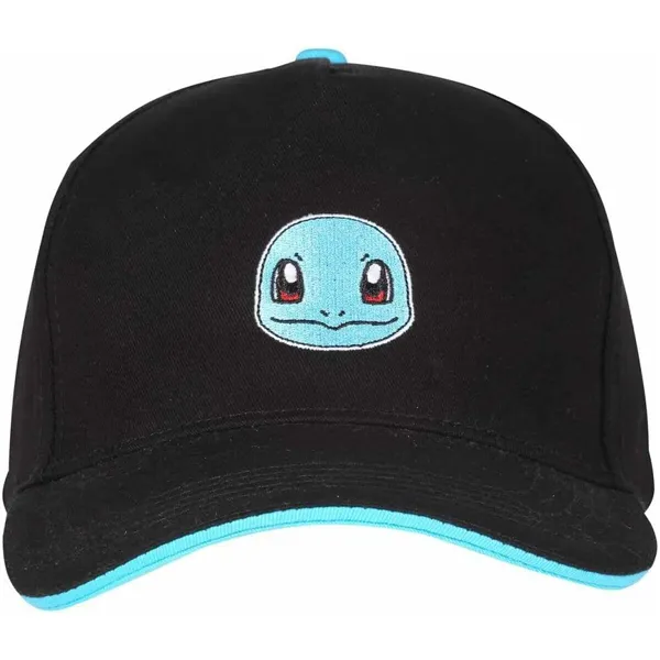 Unisex kepurė Pokémon Squirtle Badge Juoda Vienas dydis 58 cm