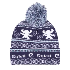 Skrybėlė Stitch Fair Isle Pom Beanie Tamsiai mėlyna
