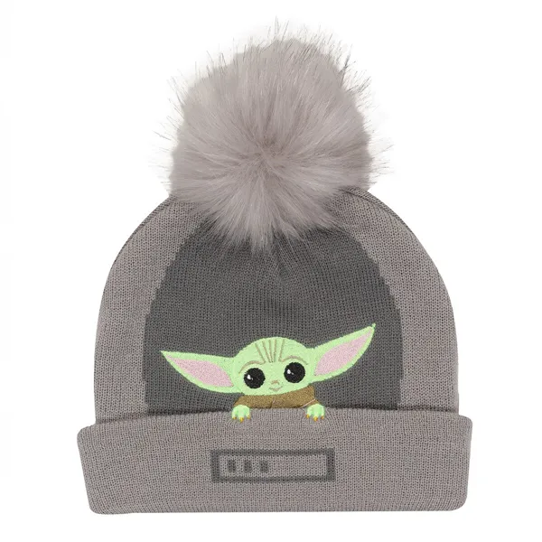 Кепка The Mandalorian Grogu In The Crib Beanie Серый