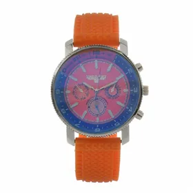Miesten rannekellot Eagle Valkoinen Pinkki (Ø 40 mm)