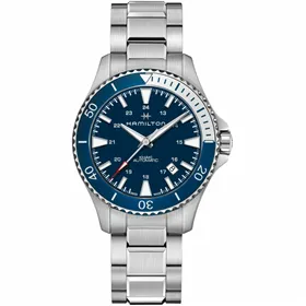Miesten rannekellot Hamilton H82345141 Hopeinen (Ø 40 mm)