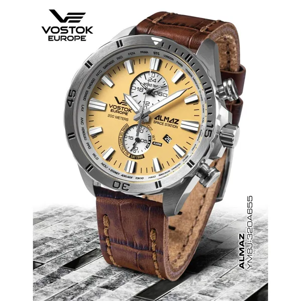 Мужские часы Vostok Бежевый (Ø 47 mm)