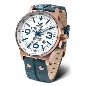 Vīriešu Pulkstenis Vostok VOSTOK EXPEDITION YN55-595B641 Balts (Ø 47 mm)