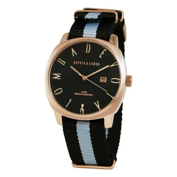 Laikrodis vyrams Devota & Lomba DL008MSPBK-GR Rožinis (Ø 42 mm)
