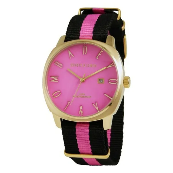 Laikrodis vyrams Devota & Lomba DL008MSPBK-PK Rožinis (Ø 42 mm)