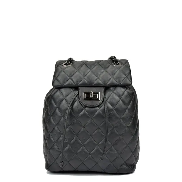Laisvalaikio kuprinė Anna Luchini SS22-AL-2165-NERO Juoda 22 x 32 x 11 cm