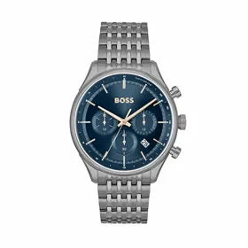 Unisex Watch Hugo Boss 1514083 Navy Blue Dark grey (Ø 45 mm)