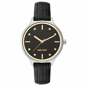 Laikrodis moterims Nine West NW-2557BKBK (Ø 34 mm)