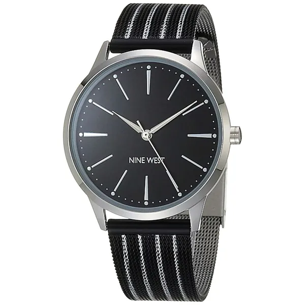 Laikrodis moterims Nine West NW-2567SVBK (Ø 36 mm)