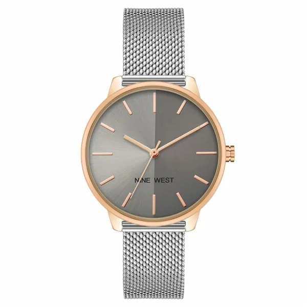 Laikrodis moterims Nine West NW-2669GYRT (Ø 35 mm)