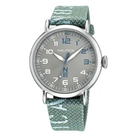 Мужские часы Nautica NAPLSF019 Серебристый (Ø 40 mm)