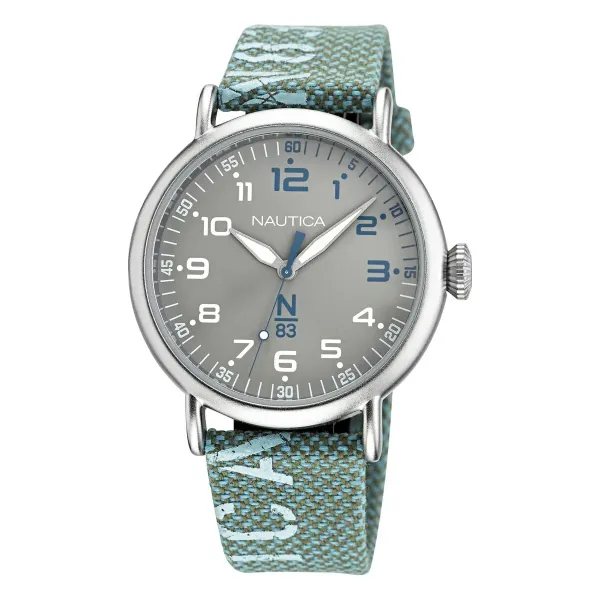 Мужские часы Nautica NAPLSF019 Серебристый (Ø 40 mm)