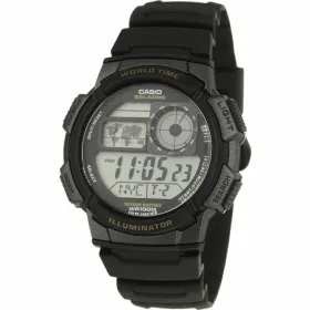 Meeste Kell Casio AE-1000W-1AVEF Must Hall Digitaalne Kvarts Spordi