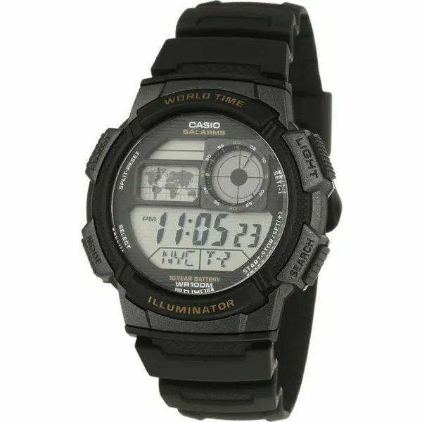 Мужские часы Casio AE-1000W-1AVEF Чёрный Серый Цифровой Кварц Спортивный
