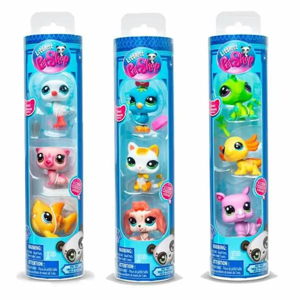 Набор фигур Bandai Littlest Pet Shop 6 x 25 x 6 cm 3 Предметы
