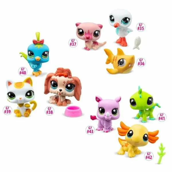 Набор фигур Bandai Littlest Pet Shop 6 x 25 x 6 cm 3 Предметы