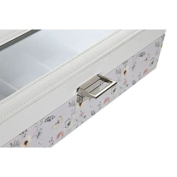 Коробка для часов DKD Home Decor Синий Светло Pозовый Стеклянный 33 x 11 x 9 cm (2 штук)