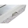 Коробка для часов DKD Home Decor Синий Светло Pозовый Стеклянный 33 x 11 x 9 cm (2 штук)