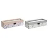 Box for watches DKD Home Decor White Grey Lilac Light Pink Crystal 33 x 11 x 9 cm (2 Units)