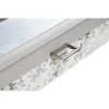 Box for watches DKD Home Decor White Grey Lilac Light Pink Crystal 33 x 11 x 9 cm (2 Units)