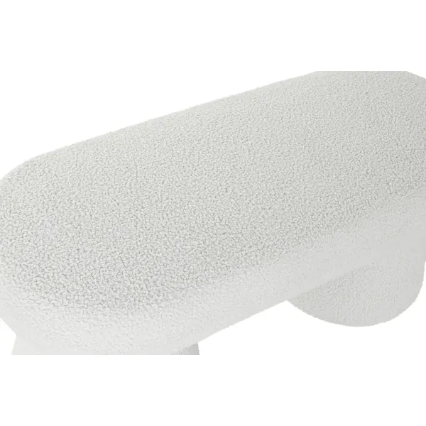 Apavu lāpstiņa Home ESPRIT Balts Poliesters 100 x 42 x 46 cm