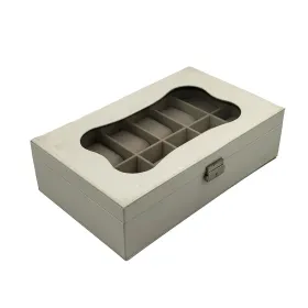 Karp kellade jaoks Versa Valge Polüuretaan Paber Peegel Puit MDF 20 x 8,5 x 32,5 cm