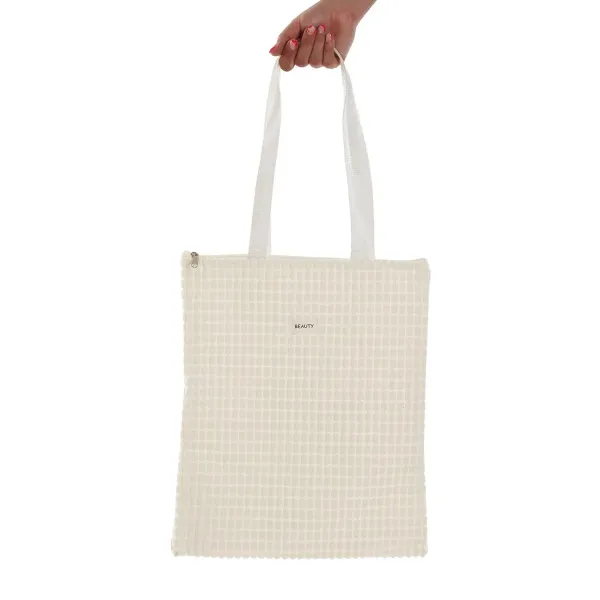 Moteriška Rankinė Versa Corduroy Balta 40 x 33 cm