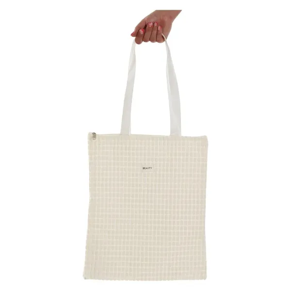 Moteriška Rankinė Versa Corduroy Balta 40 x 33 cm