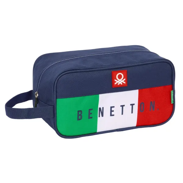 Kelioninis šlepečių laikiklis Benetton Flag Tamsiai mėlyna 29 x 15 x 14 cm
