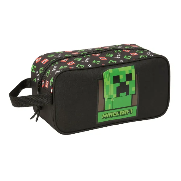 Kelioninis šlepečių laikiklis Minecraft Juoda 29 x 15 x 14 cm