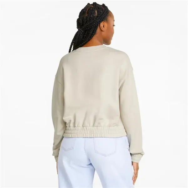 Naisten huputon collegepaita Puma HER Crew W Beige