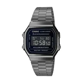 Vīriešu Pulkstenis Casio A168WEGG-1BEF Melns Sudrabains (Ø 36 mm) (Ø 38 mm)