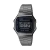 Laikrodis vyrams Casio A168WEGG-1BEF Juoda Sidabras (Ø 36 mm) (Ø 38 mm)