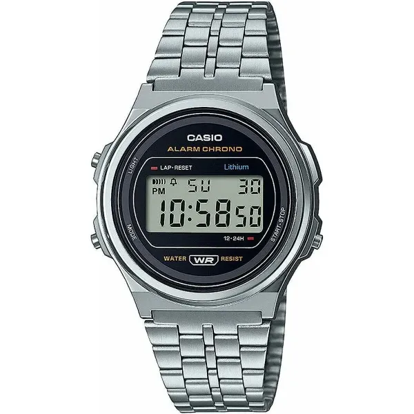 Часы унисекс Casio  A171WE-1AEF Серебристый (Ø 36 mm) (37,5 mm)