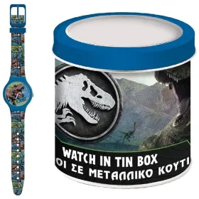 Laikrodis kūdikiams Jurassic Park 000570996 - TIN BOX (Ø 33 mm)