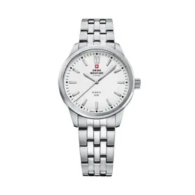Miesten rannekellot Swiss Military Chrono SMP36010.02 Hopeinen