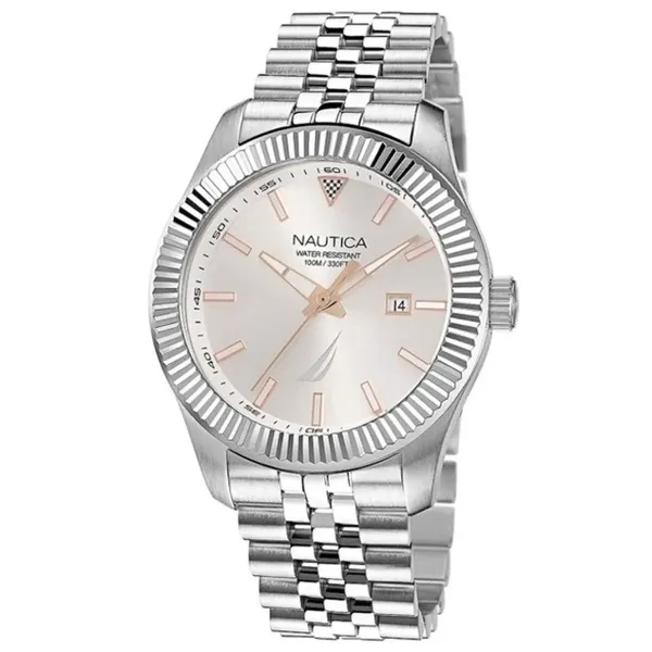Laikrodis vyrams Nautica NAPPBS250 Sidabras (Ø 43 mm)