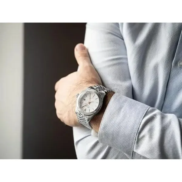 Laikrodis vyrams Nautica NAPPBS250 Sidabras (Ø 43 mm)