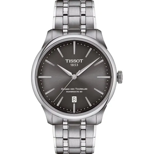Мужские часы Tissot CHEMIN DES TOURELLES POWERMATIC 80 (Ø 39 mm)