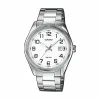 Часы унисекс Casio DATE Белый Серебристый (Ø 39 mm) (Ø 38,5 mm)